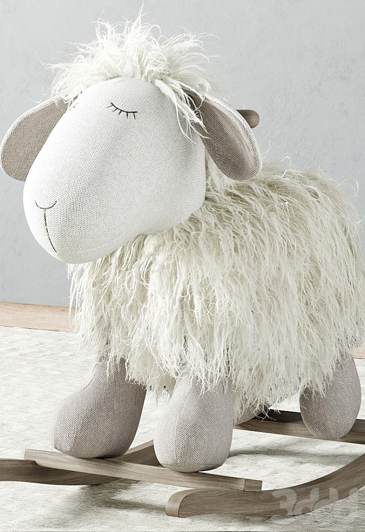 Plush rocking clearance lamb