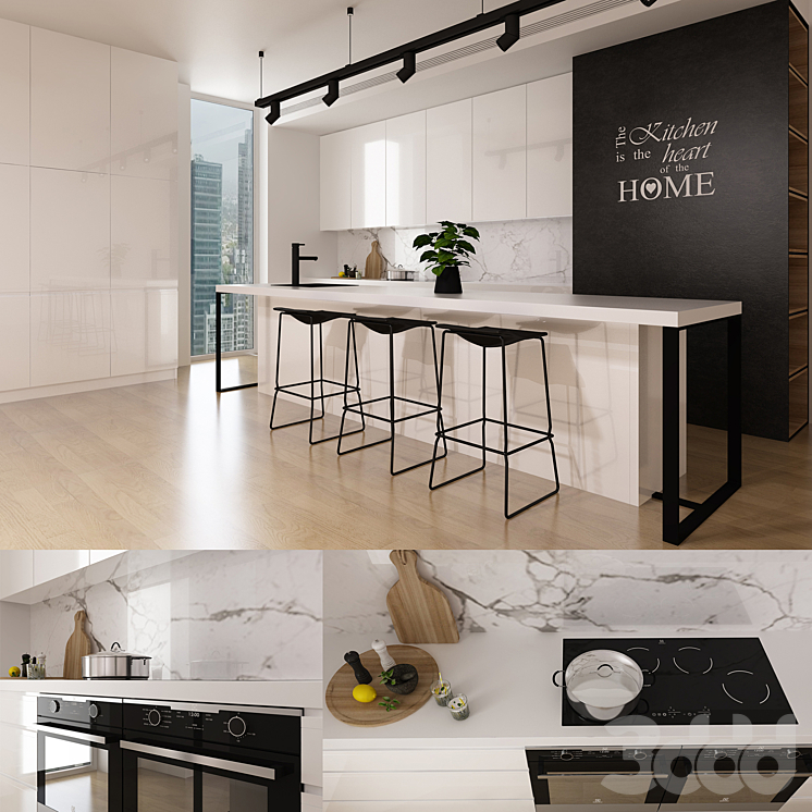Kitchen interior - Кухни - 3D модель