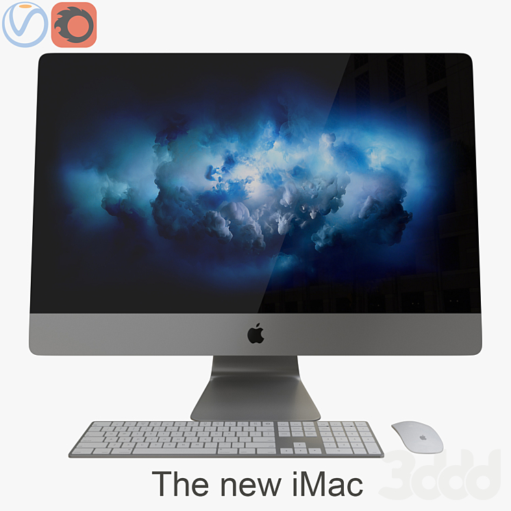 Imac 2017. 3д модель моноблока. imac синий. imac pro 2017 черный.