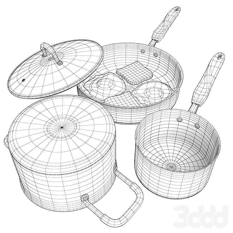 Winner WR-1004 - Посуда - 3D модель
