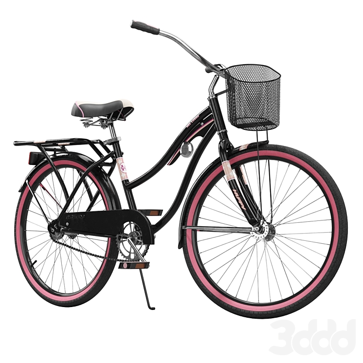 Cruiser Bike with Basket 3D