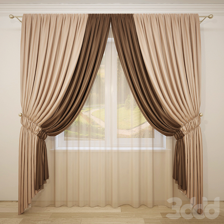 Curtain-26 - Шторы - 3D модель
