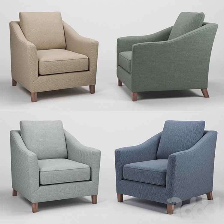 Crate&Barrel Keely Chair Кресла 3D модель