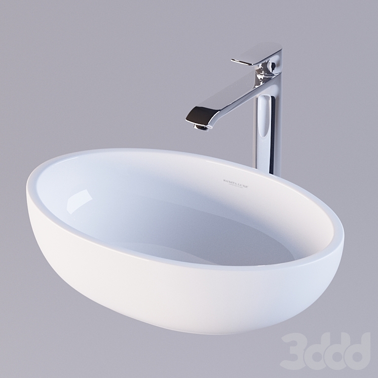 Умывальник Sanita Luxe Ringo - Умывальники - 3D модель