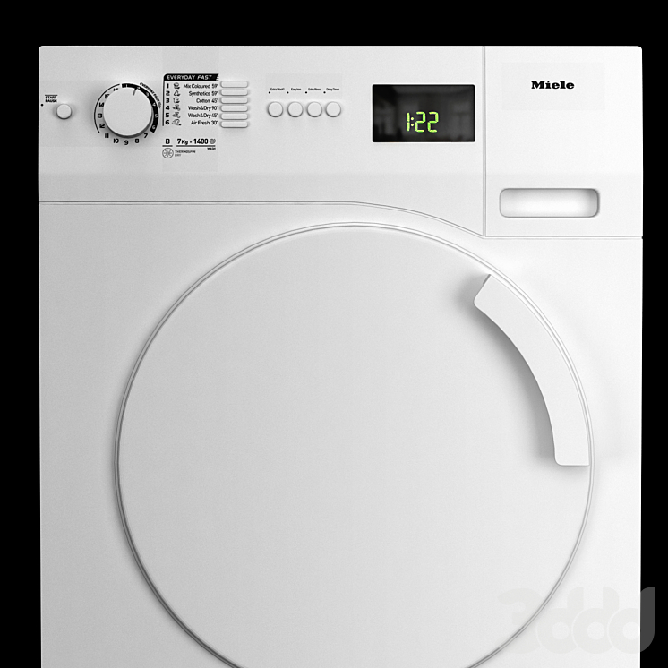 Miele стиральная машина - Бытовая техника - 3D модель