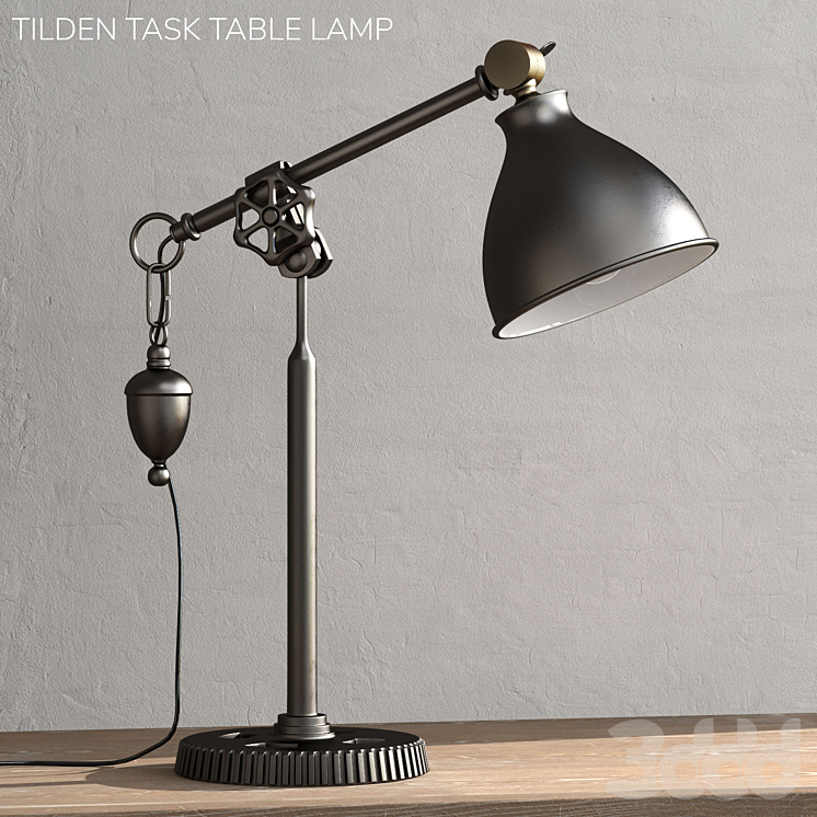 Pottery Barn TILDEN TASK TABLE LAMP 3D