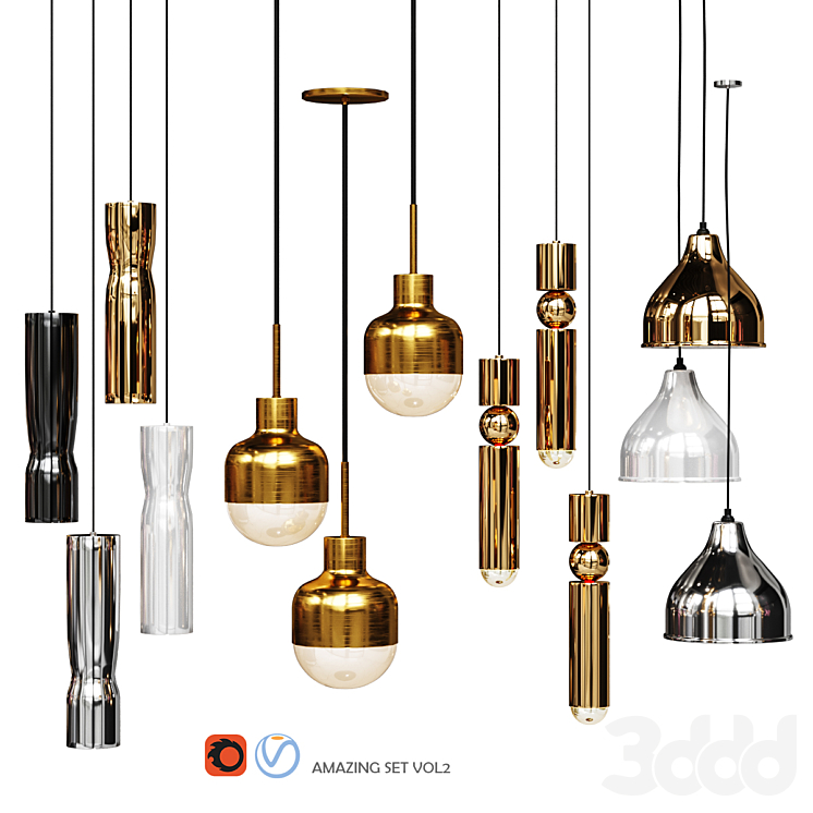 Pendant shop light set