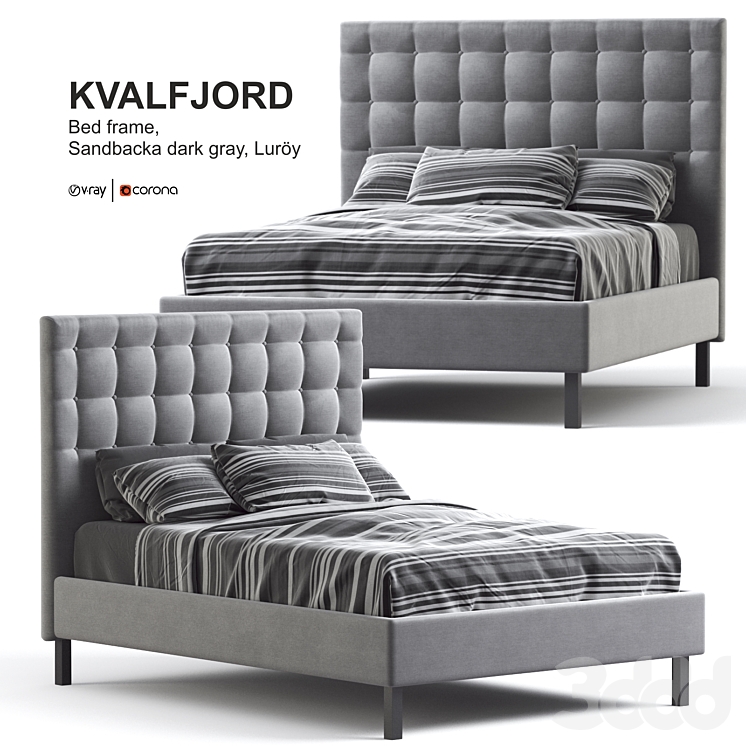 Kvalfjord bed new arrivals frame