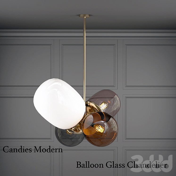 Modern balloon glass chandelier discount