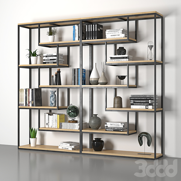стеллаж loft - Стеллаж - 3D модель