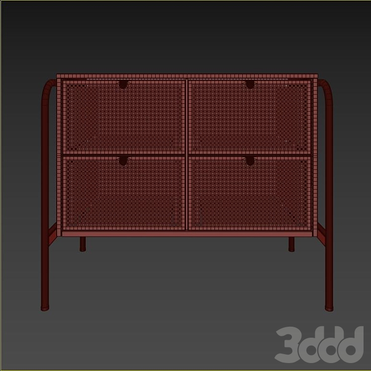 IKEA NIKKEBY chest 4 drawers 3D
