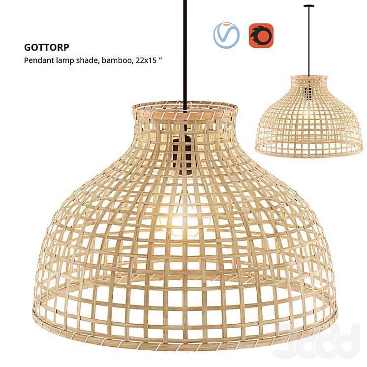 Pendant lamp shop shade bamboo