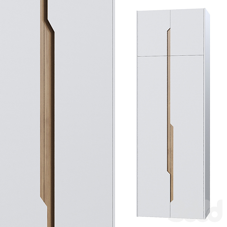 Шкаф по индивидуальному заказу 041. - Шкафы - 3D модель
