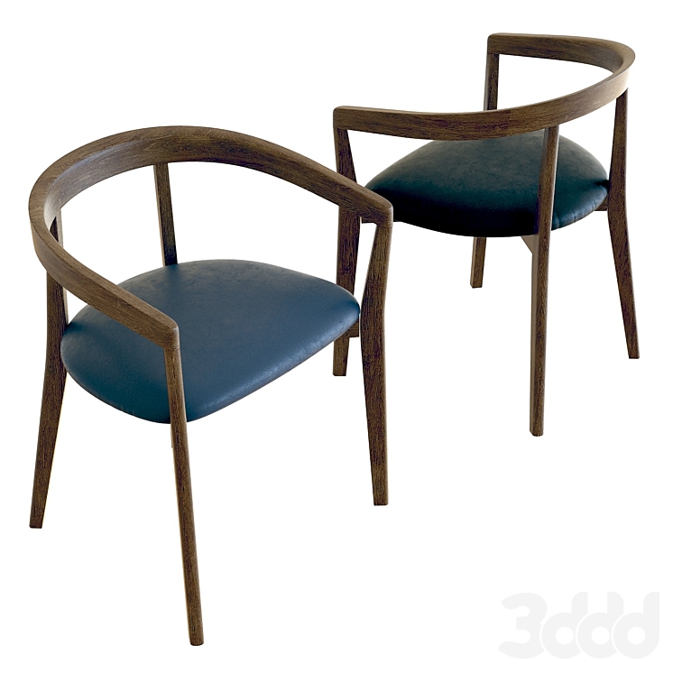 Crate Barrel Cullen Dining Chair 3D