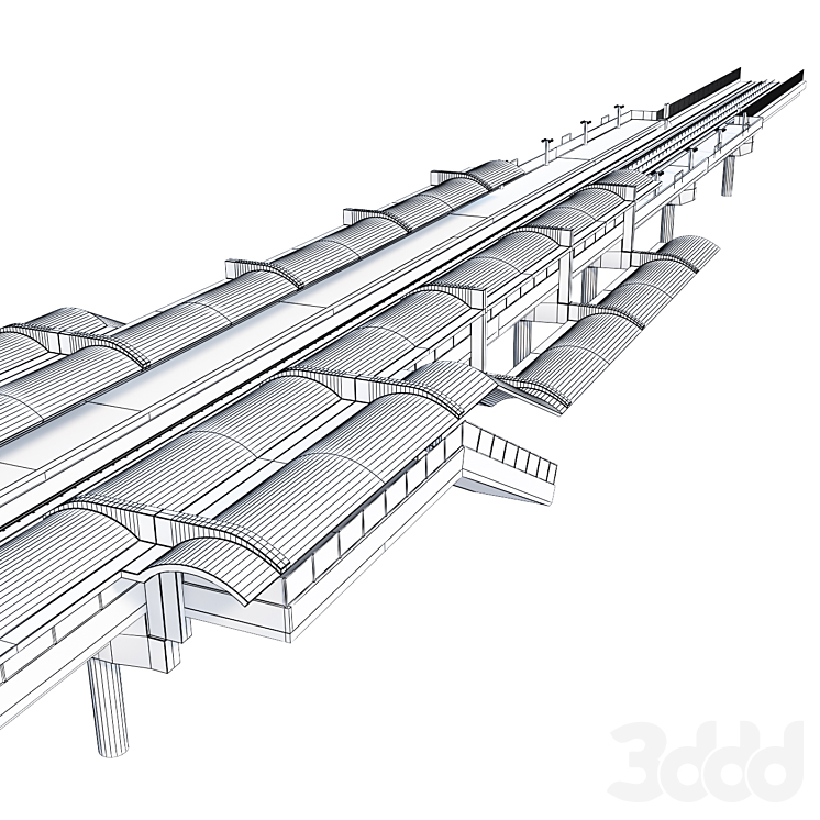 Станция 3д модель. 3d модель станции. 3д модель станции метро.