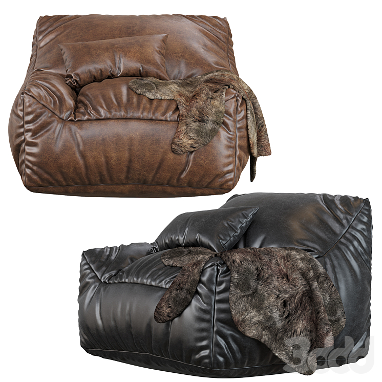 Big Joe Lux Large Bean Bag Chair Lounger 3D