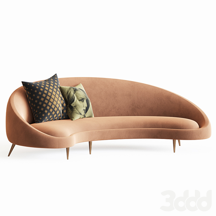 Ether sales curved sofa