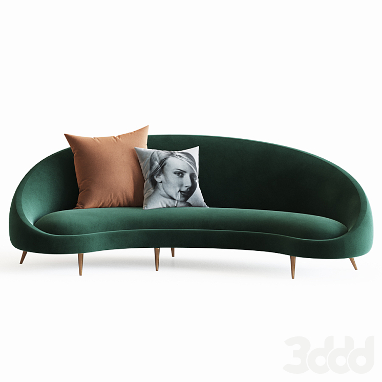 Ether online curved sofa