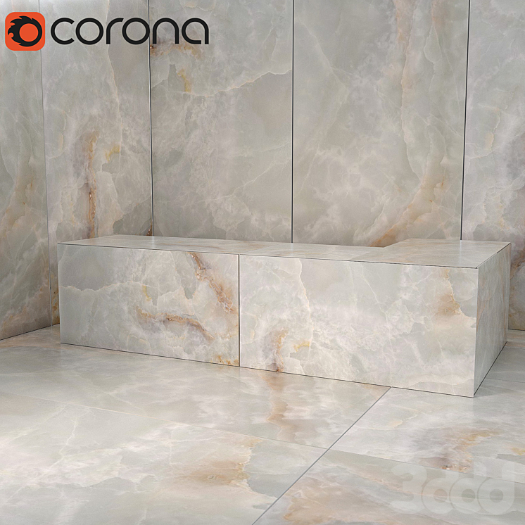 Керамогранит White onix - Кафель, плитка - 3D модель