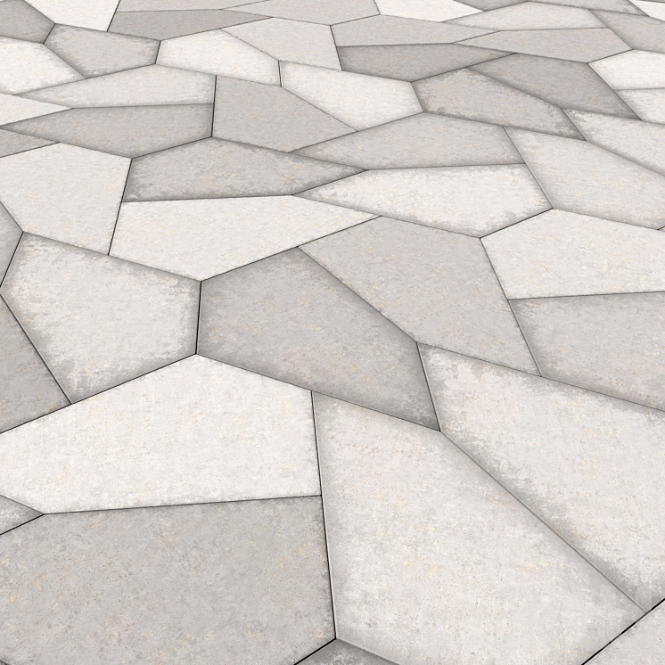 Пятиугольная плитка 2 - Брусчатка - 3D модель