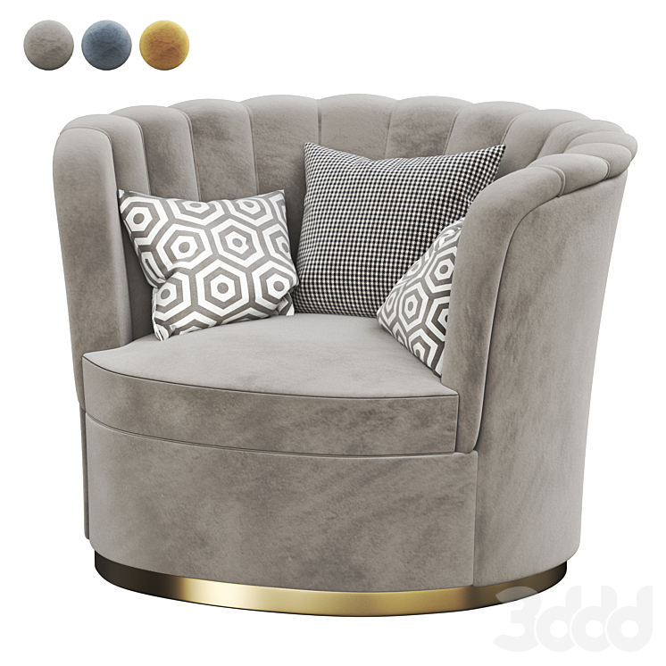 Miller armchair - 3D model