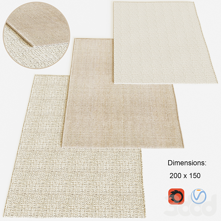Ковры Zara Home - Ковры - 3D модель