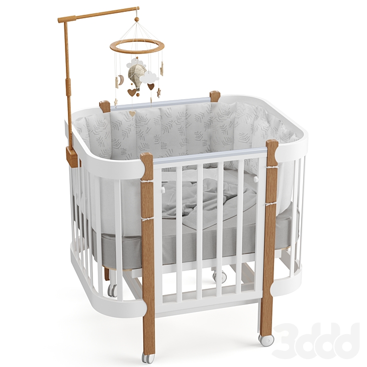 Кроватка-трансформер Happy Baby. Mommy Lux - Кровати - 3D модель