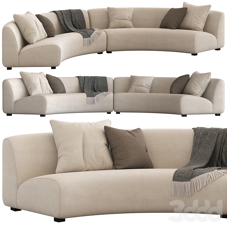 Curved modular lounge discount