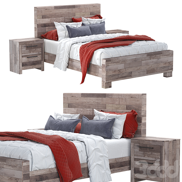 Effie queen clearance panel bed