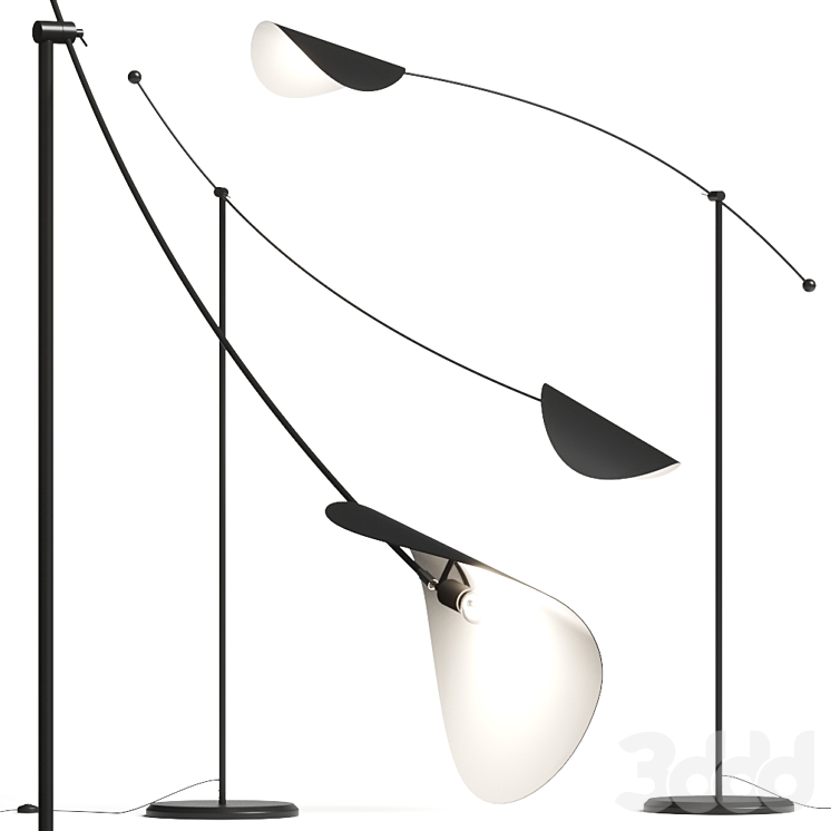 Adjustable arc outlet floor lamp