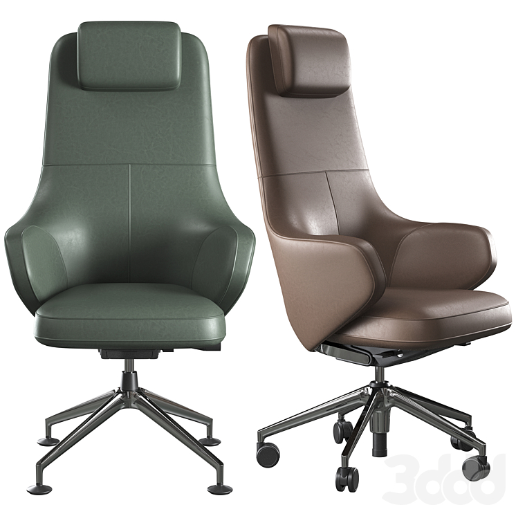 Office chair Vitra Grand - Офисная мебель - 3D модель