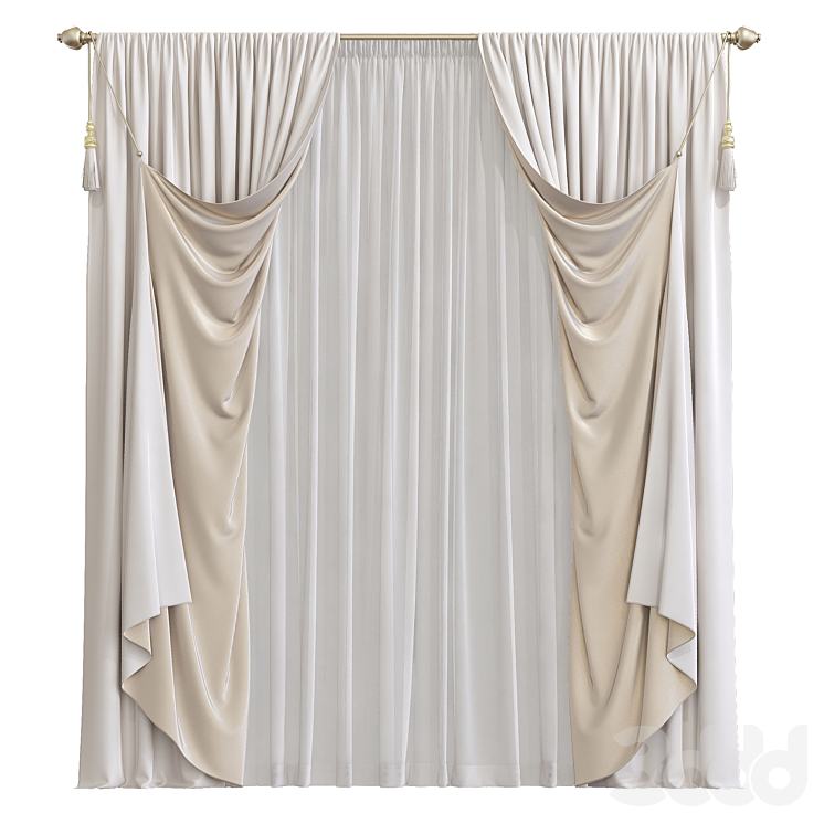 Curtain 916 - Шторы - 3D модель
