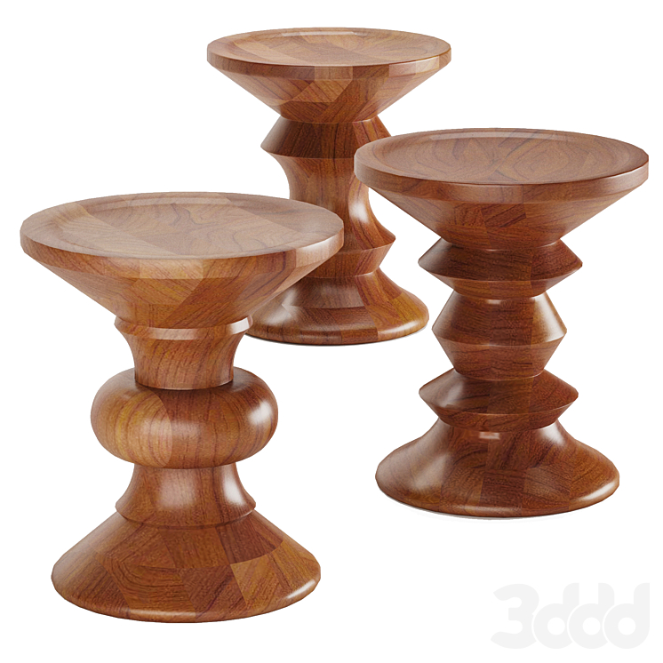 EAMES WALNUT STOOL - Стулья - 3D модель