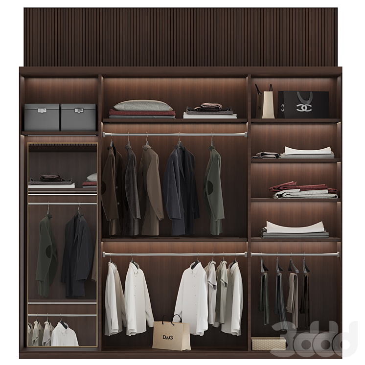 Wardrobe No 02 - Шкафы - 3D модель