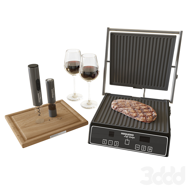 Grill set Redmond Loft Design - Мелочь для кухни - 3D модель
