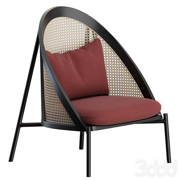 Loie Lounge Chair by Gebrueder Thonet Vienna 3D