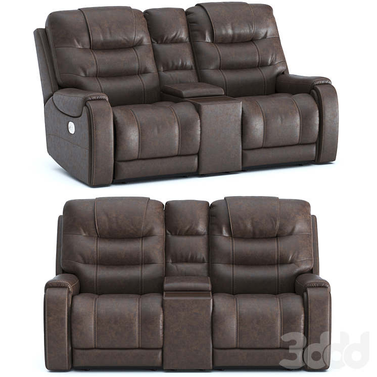 Yacolt Power Reclining Loveseat 3D model