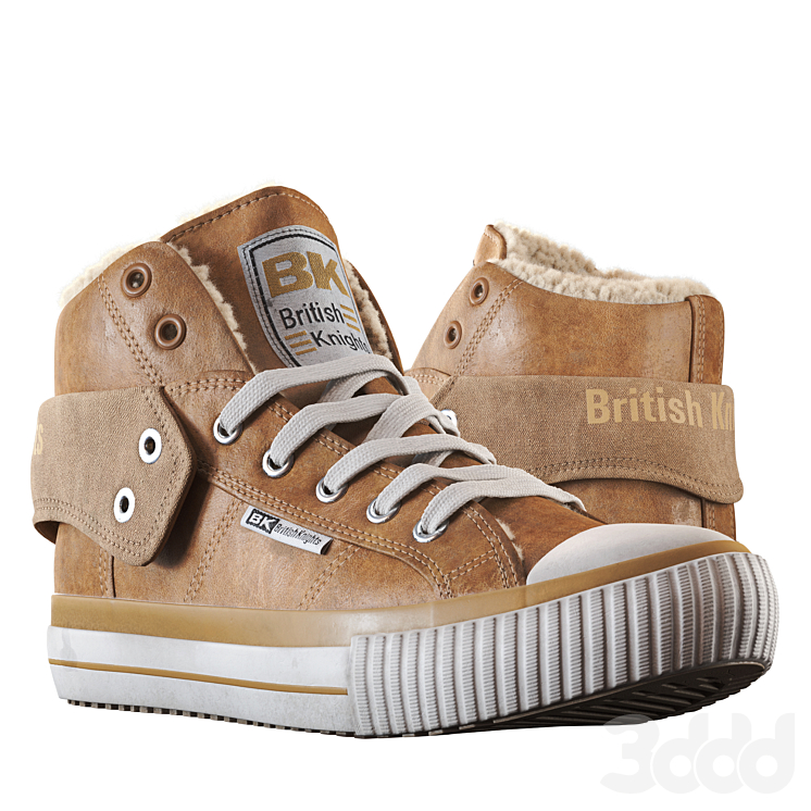 British Knights Roco Brown (Corona) - Обувь - 3D модель