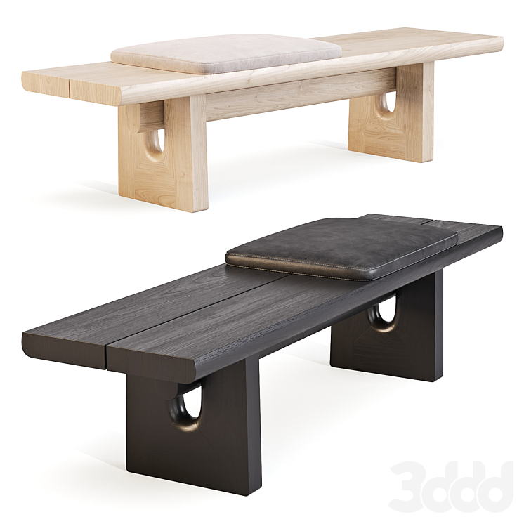 3d bench lite. Nara bench by poliform. boucle bench. poliform nara. modern bench sienna.