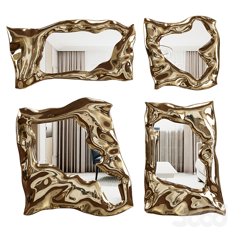 Mirrors set 1 - Зеркала - 3D модель