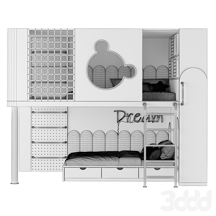 Childrens furniture set 28 Детские 3D модель