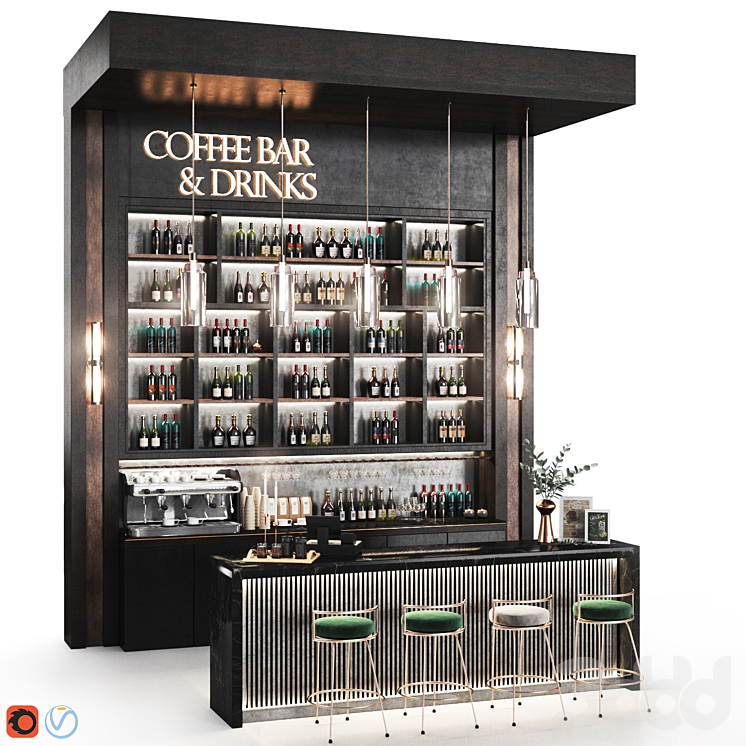 Cafe 08 - Ресторан - 3D модель