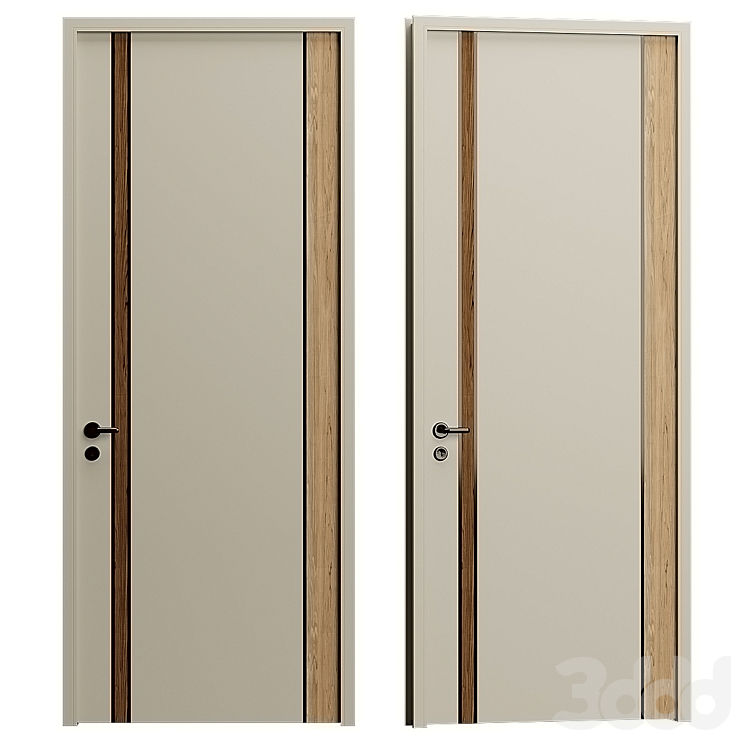 Customize Room Interior Door - Двери - 3D модель