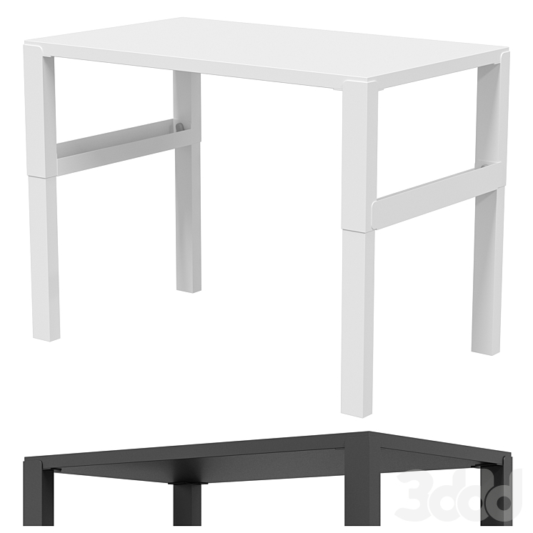 IKEA - PÅHL ПОЛЬ Письменный стол - Столы - 3D модель