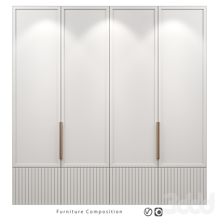 Furniture Composition | 266 | Шкаф - Шкафы - 3D модель