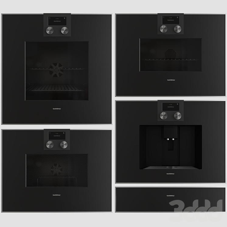 Gaggenau Kitchen Appliance set 3D