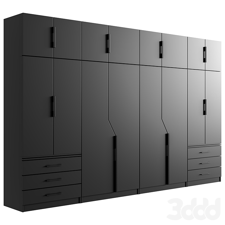 wardrobe 02 - Шкафы - 3D модель