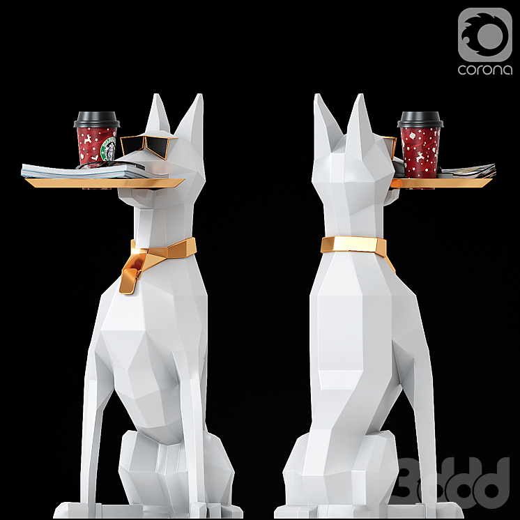 Домашняя фигурка собаки - Скульптуры - 3D модель