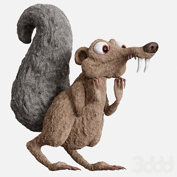 белка - Игрушки - 3D модель
