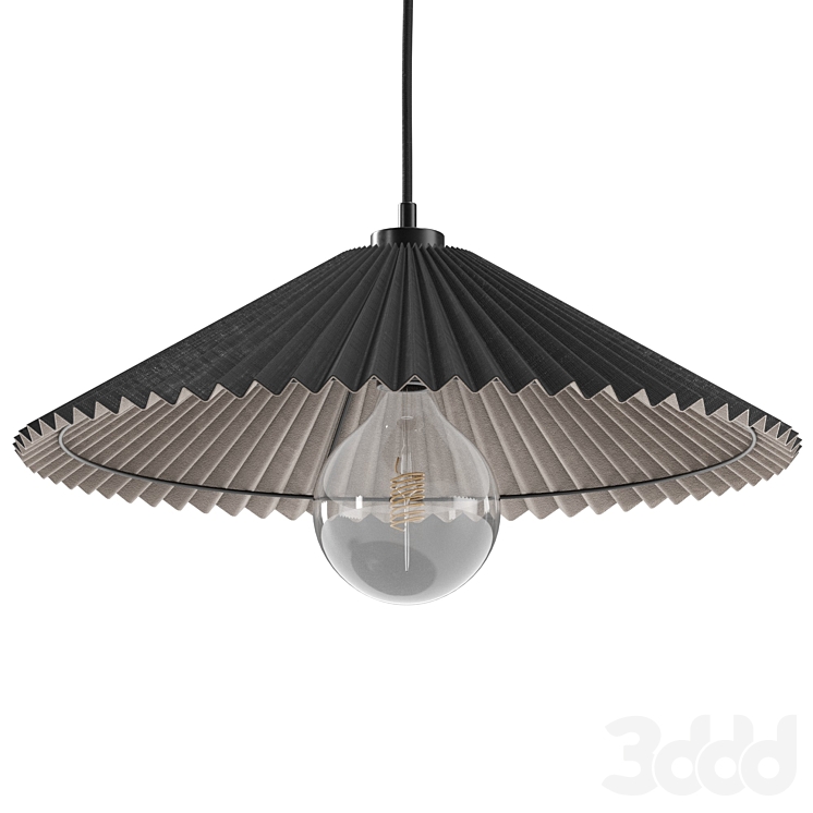 Pleated deals pendant light
